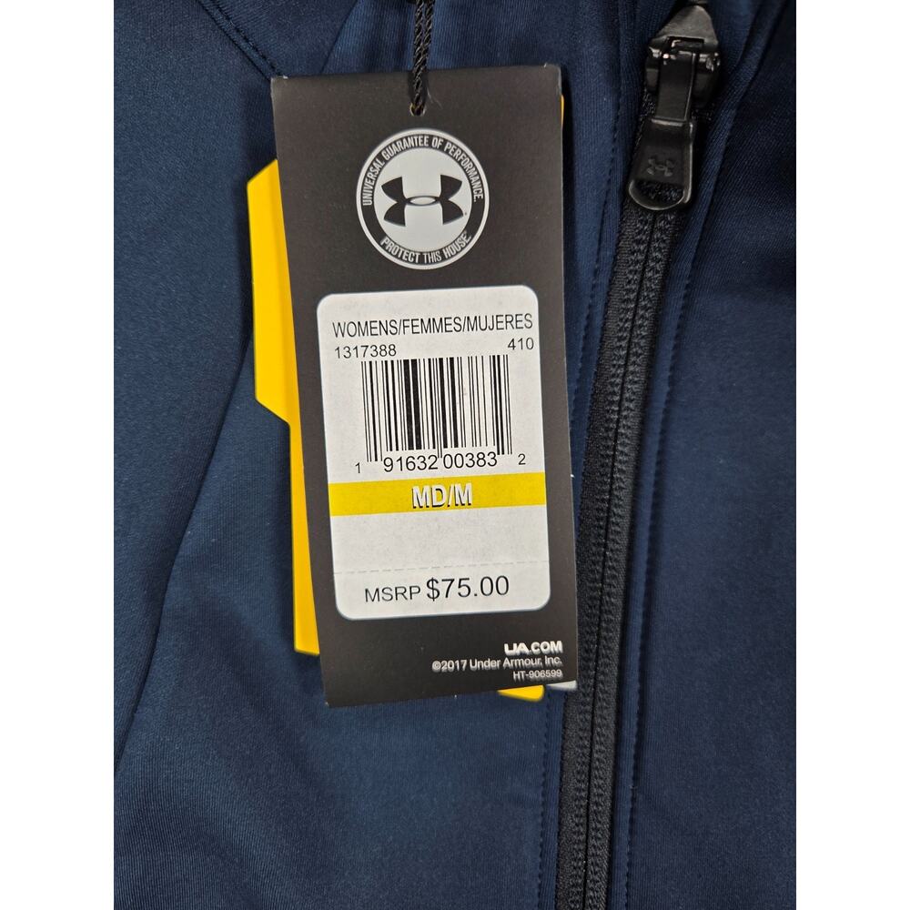 Under Armour Storm Daytona Vest Womens Medium NWT Academy Blue Golf Full Zip - Picture 3 of 6